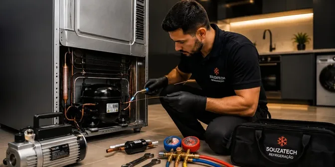 Troca de Compressor